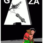 Carlos-Latuff-gaza-teddy-bomb
