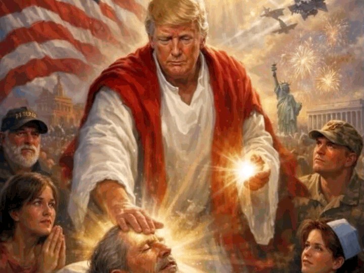 Trump-as-god