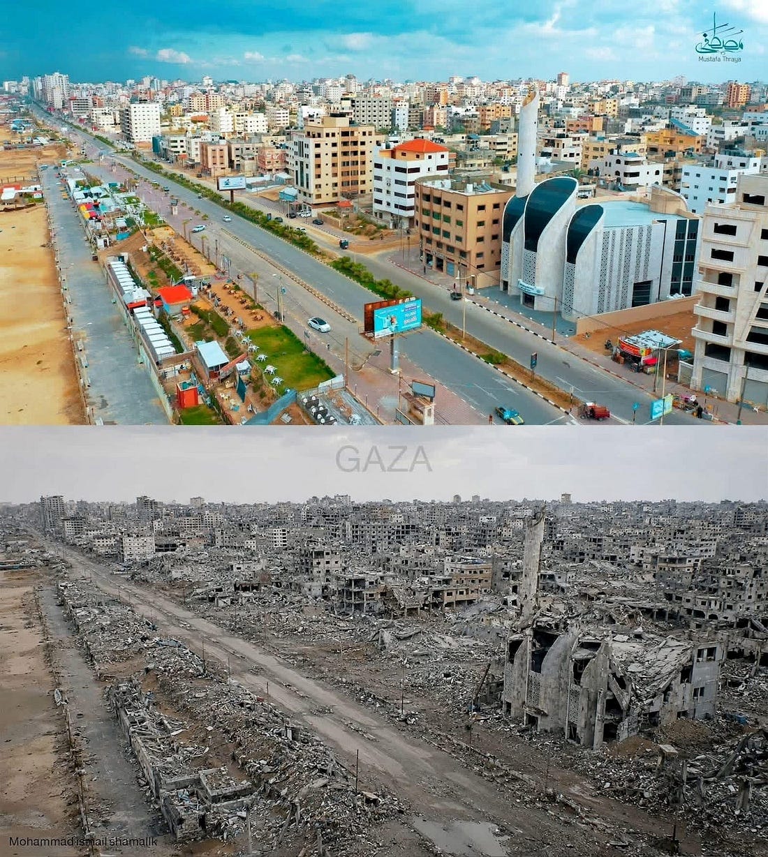 Gaza-before-after